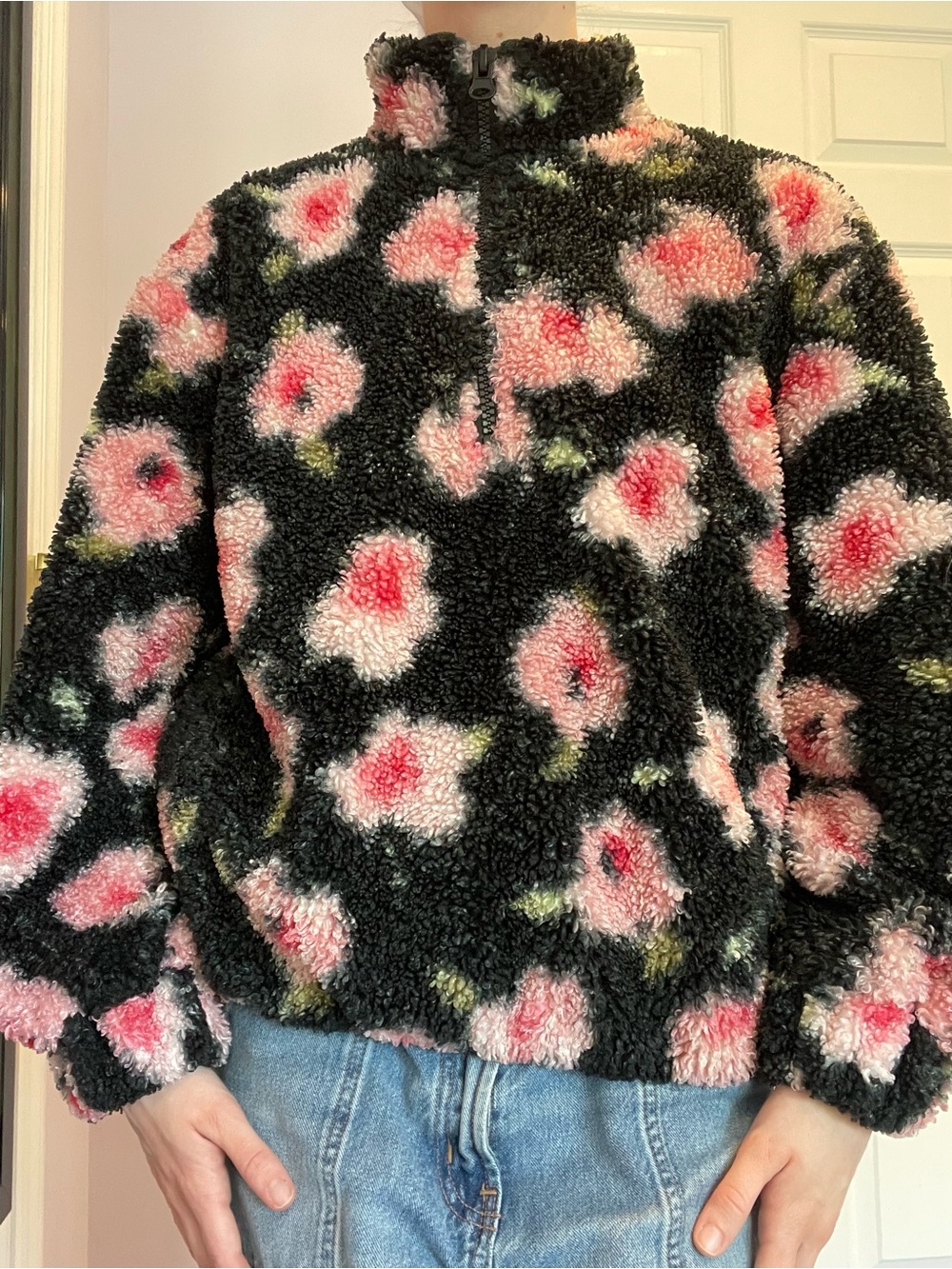 Sandy Liang x Target Floral Fleece Pullover